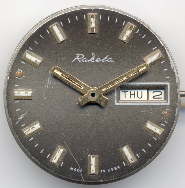 Raketa Herrenuhr (nur Zifferblatt) Raketa 2628.H: Raketa Herrenuhr (nur Zifferblatt)