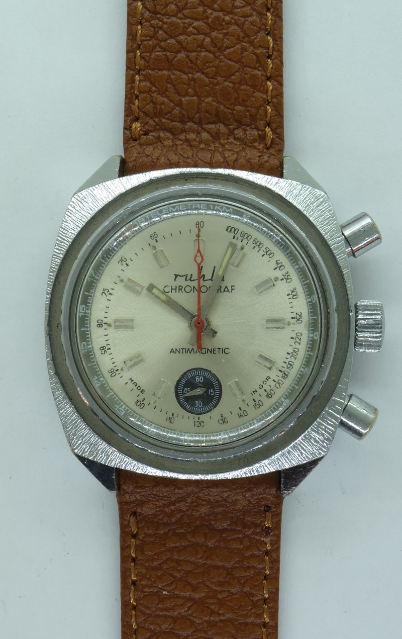Ruhla Chronograf (KW 45 1973) in Ausführung C UMF 24-35: Ruhla Chronograf (KW 45 1973) in Ausführung C