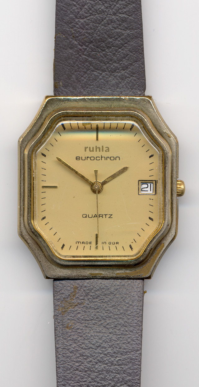 Ruhla Eurochron Herrenuhr Modell 13-33-34-24 UMF 13-33: Ruhla Eurochron Herrenuhr Modell 13-33-34-24
