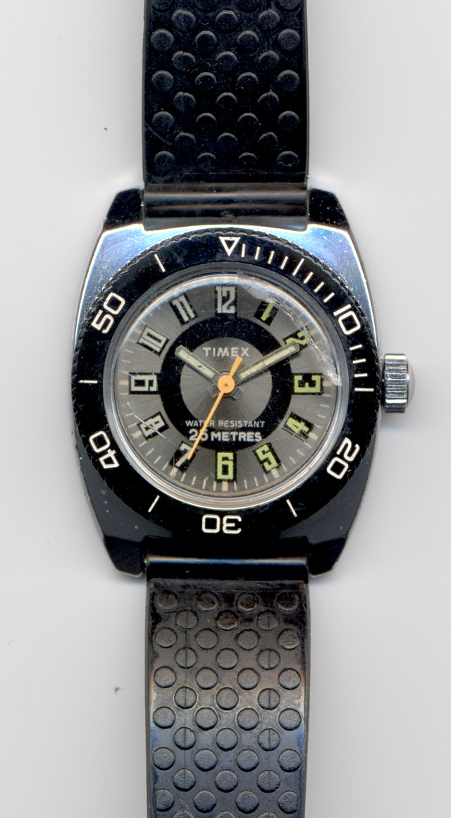 Timex Taucheruhr Modell "Sprite" 23271 (1977) Timex M24: Timex Taucheruhr Modell "Sprite" 23271 (1977)